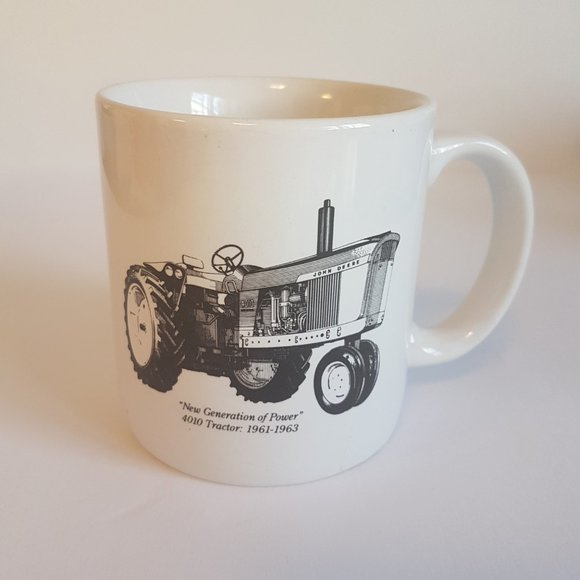 JOHN DEERE 4010 Tractor Mug Teacup John Deere Service Go with Green Farm Country - Picture 3 of 11